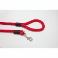 Purple Pebble LZ584RD 4 ft. x 0.62 in. Leedz Super Thick Red Leash