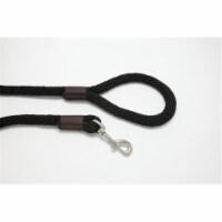 Purple Pebble LZ658BK 6 ft. x 0.62 in. Leedz Super Thick Black Leash