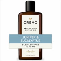 Cremo Thickening Shampoo For Men Juniper & Eucalyptus Scent Adds Body + Texture + Thickens Hair Perspective: Main