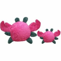Cycle Dog TFC-FGY-M Medium Fuchsia & Grey Fuzzies Crab Dog Toy Perspective: Main