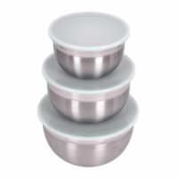 Lindys M1059 3-5 & 8 qt. Large Stainless Steel Bowl Set - 3 Piece