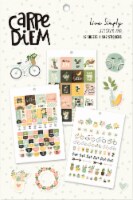 Carpe Diem A5 Planner Sticker Tablet-Live Simply, 536/Pkg