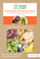 Home Chef Complete Meal Kit Sirloin Steak with Balsamic Sauce Perspective: Main