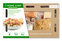 Home Chef Meal Kit Crispy Prosciutto and Mushroom Farfalle Perspective: Main