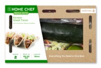 Home Chef Meal Kit Korean-Style Steak Tacos With Cucumber Ribbons And Slaw Perspective: Main