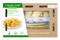 Home Chef Meal Kit Crispy Potato Crusted Buffalo Chicken With Cheesy Ranch Cauliflower Perspective: Main