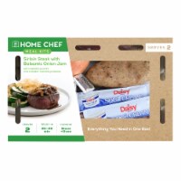 Home Chef Meal Kit Sirloin Steak with Balsamic Onion Jam Perspective: Main