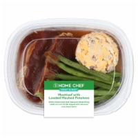 Home Chef Heat & Eat BBQ Meatloaf with Loaded Mashed Potatoes Perspective: Main