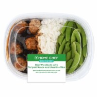 Home Chef Heat & Eat Beef Teriyaki Meatballs with Jasmine Rice Perspective: Main