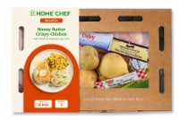 Home Chef Meal Kit Honey Butter Crispy Chicken With Mashed Potatoes And Corn Perspective: Main