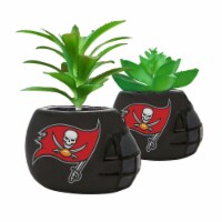NFL Tampa Bay Buccaneers Team Pride Mini Faux Succulents in Ceramic Helmet Planters