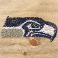 Seattle Seahawks Team Pride String Art Craft Kit