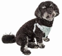 Pet Life Fidomite Mesh Reversible And Breathable Adjustable Dog Harness W/ Designer Bowtie