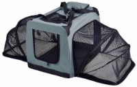 Pet Life Hounda Accordion Metal Frame Soft-Folding Collapsible Expandable Pet Dog Crate