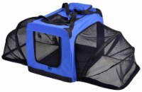 Pet Life Hounda Accordion Metal Frame Soft-Folding Collapsible Expandable Pet Dog Crate