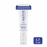 Native Unscented SPF 30 Mineral Face Lotion