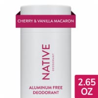 Native Deodorant, Cherry & Vanilla Macaron, Aluminum Free, for Women and Men Perspective: Main