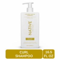 Native Curl Care Shampoo with Coconut Milk and Turmeric, Sulfate Free for Women and Men Perspective: Main