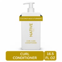 Native Curl Care Conditioner with Coconut Milk and Turmeric, Sulfate Free for Women and Men Perspective: Main