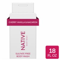 Native Body Wash, Cherry & Vanilla Macaron, Sulfate Free, for Women and Men Perspective: Main