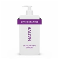 Native Moisturizing Hand & Body Lotion, Lavender & Rose, Silicone Free, for Women and Men, 16.5 oz Perspective: Main