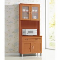 Hodedah Hikf92 Cherry Kitchen Island