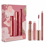 Rachel Couture Rose Complete 3 Piece Lip Kit Perspective: Main