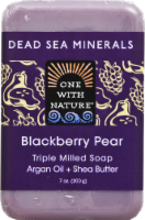 One With Nature Dead Sea Minerals Blackberry Pear Soap