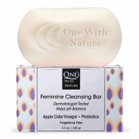 One With Nature Fragrance Free Feminine Cleansing Bar