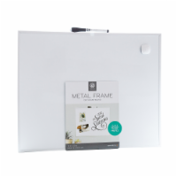 U Brands Aluminum Frame Magnetic Dry Erase Board - White/Silver Perspective: Main