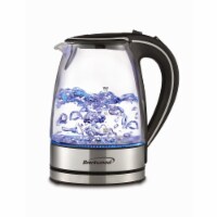 Brentwood KT1900BK 1.7L Tempered Glass Tea Kettle- Black