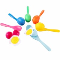 KOVOT Egg & Spoon Race Game Set with Yolk | Soft Egg Yolk Filled Plastic Eggs Game | Includes