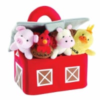 KOVOT Barnyard 4 Farm Animals with Sounds and Barn Carrier Set | Baby Gift | Toddler Gift