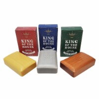 KOVOT King of the House Soap Bar Gift Set – 5.3oz Moisturizing Masculine Scented Set of 3 Bar