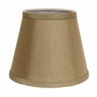 Slant Empire Hardback Lampshade with Uno Fitter, Tan