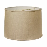 Slant Retro Drum Hardback Lampshade with Washer Fitter, Heather