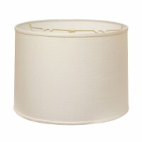 Slant Retro Drum Hardback Lampshade with Washer Fitter, White