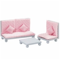 Olivias World Baby Doll Wooden Furniture Lounge Sofa Dolls Chair TD-11930A/BG