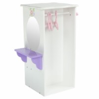 Olivia's Little World Baby Doll Wooden Wardrobe Storage Doll Furniture TD-0094A