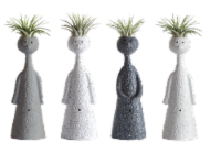 Cozy Thinkers Polyresin Figure with Tillandsia Perspective: Main