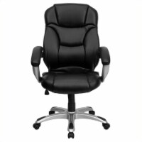 Flash Furniture High Back Leather Contemporary Office Chair With Spring Tilt Control