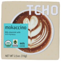 TCHO 267599 Organic Mokaccino Milk Chocolate Bar - 70 Gram Perspective: Main