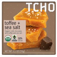 TCHO Toffee + Sea Salt Organic Milk Chocolate Bar