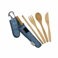 To-Go Ware Premium Utensil Set&#44; Shibori Moon Print