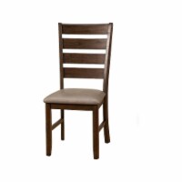 Alpine Furniture Emery Set of 2 Wood Dining Side Chairs in Walnut (Brown)