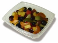 Jaya PLA-KD32 32 oz Compostable Clear Hinged Deli Container with Lid - Pack of 200