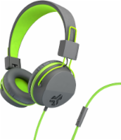 JLab Audio Neon Wired Headphones - Green/Gray Perspective: Main