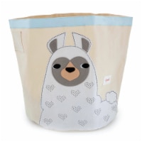 3 Sprouts Cute Canvas Storage Bin Laundry/Toy Basket for Baby and Kids, Llama