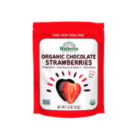 Natierra® Organic Chocolate Covered Freeze-Dried Strawberry Slices