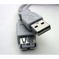 Professional Cable Gray - USB Extension, Male to Female  A  to  A  Receptacle, 10 Feet